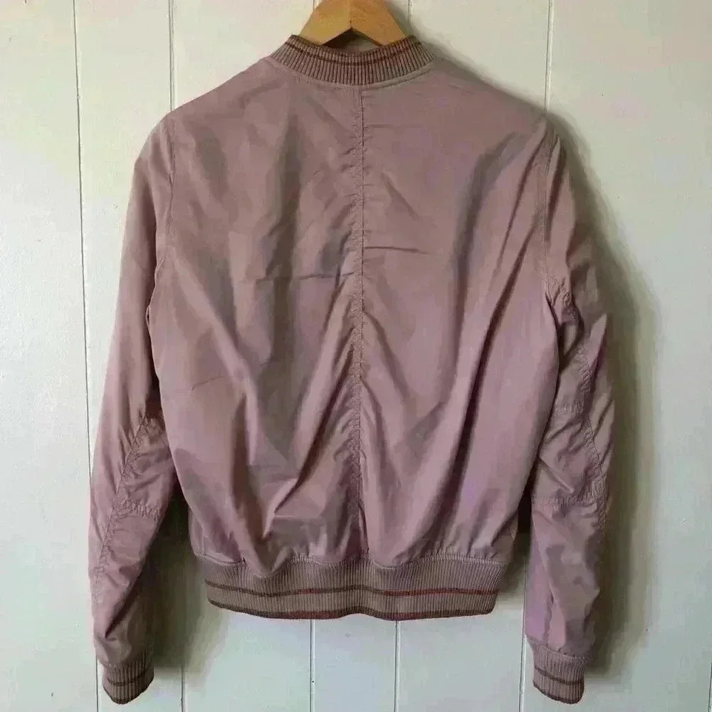 American Eagle Outfitters Zip Up Bomber Jacket Size S - Picture 8 of 8